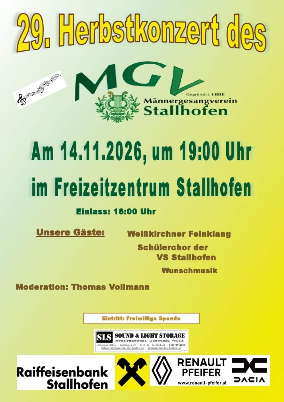 29. Herbstkonzert